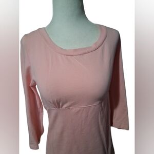 New "NWOT" Romy Compy Soft Pink 3/4 Long Sleeve Tee, Size XL